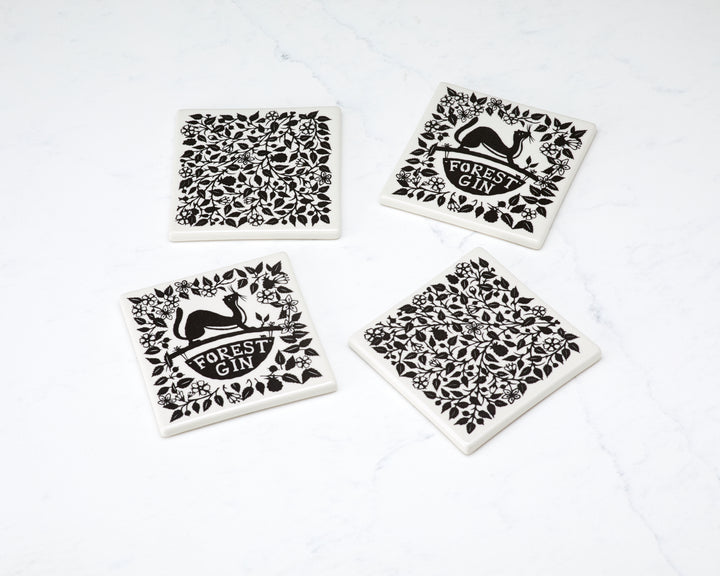Forest Distillery Ceramic Coasters - Pack of 4
