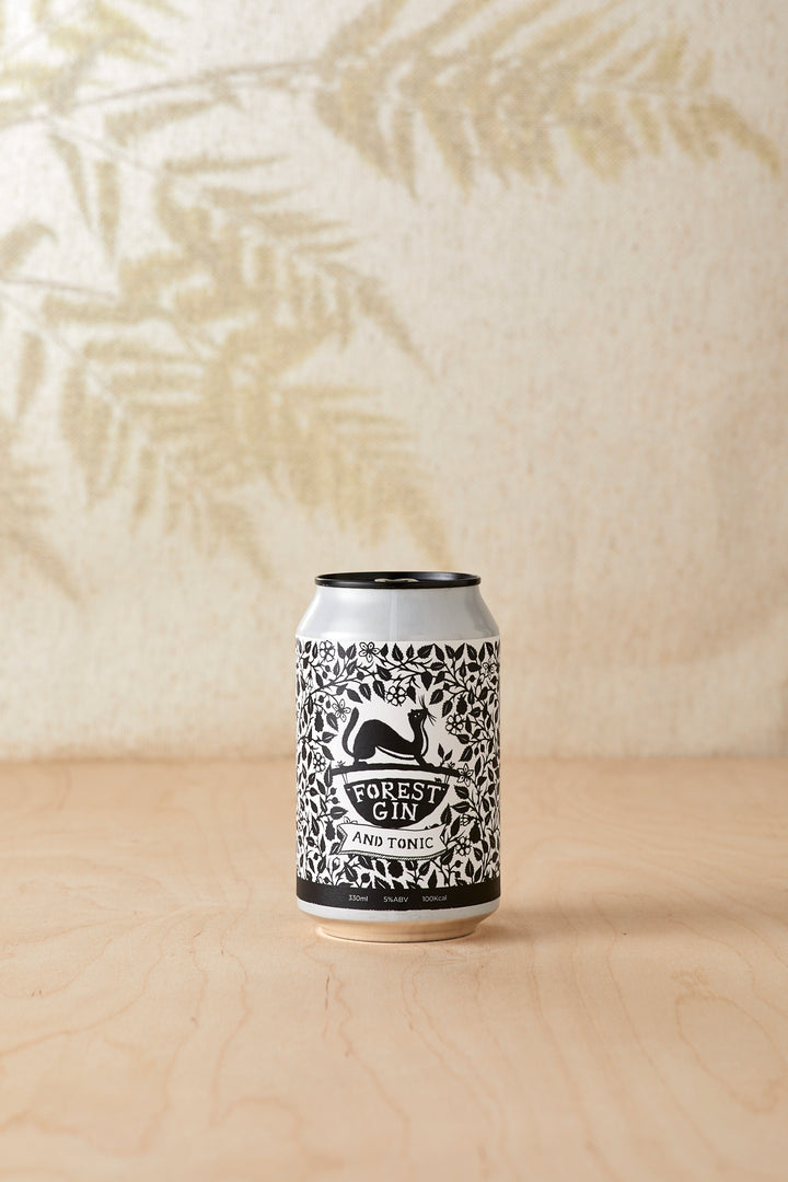Forest Gin &amp; Natural Tonic Water Premixed Cans - Case of 12