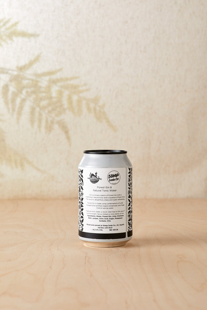 Forest Gin &amp; Natural Tonic Water Premixed Cans - Case of 12