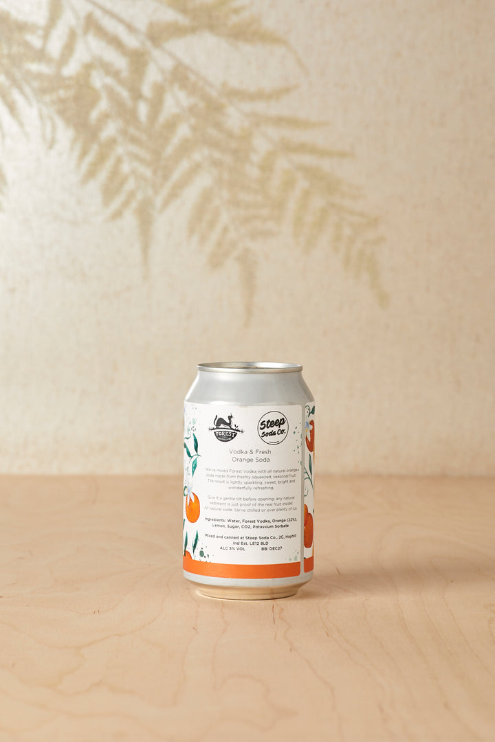 Forest Vodka - Sparkling with Crushed Orange |  Premixed Cans  |  Case of 12