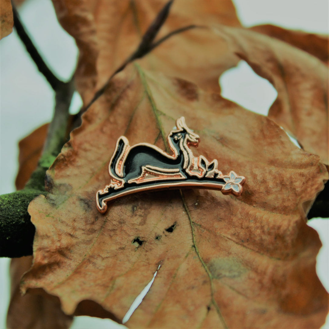 Weasel Pin Badge