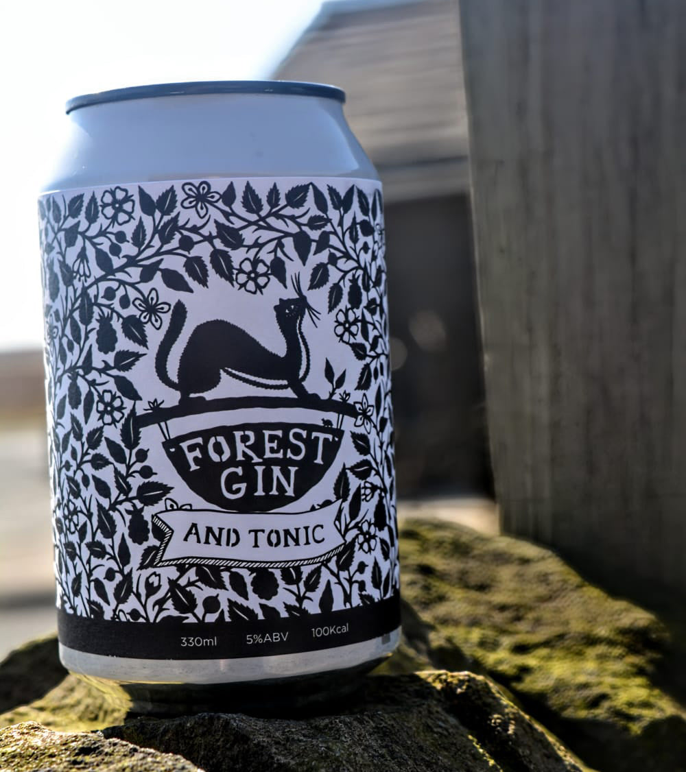 Forest Gin &amp; Natural Tonic Water Premixed Cans - Case of 12